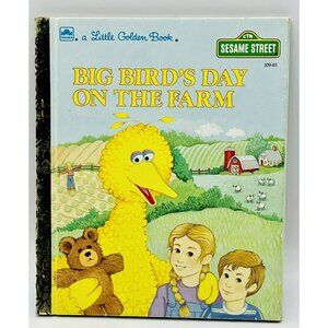 Little Golden Book Big Birds Life on the Farm Junk Journal Ephemera 1985 Vintage